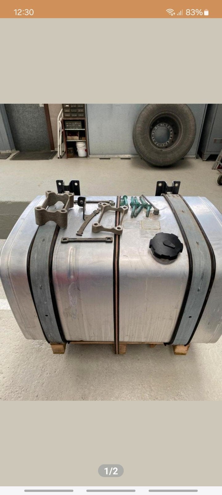 Aluminium Opslagtank 450L - Gesloten Overloop, Ophalen, Gebruikt, Universele onderdelen