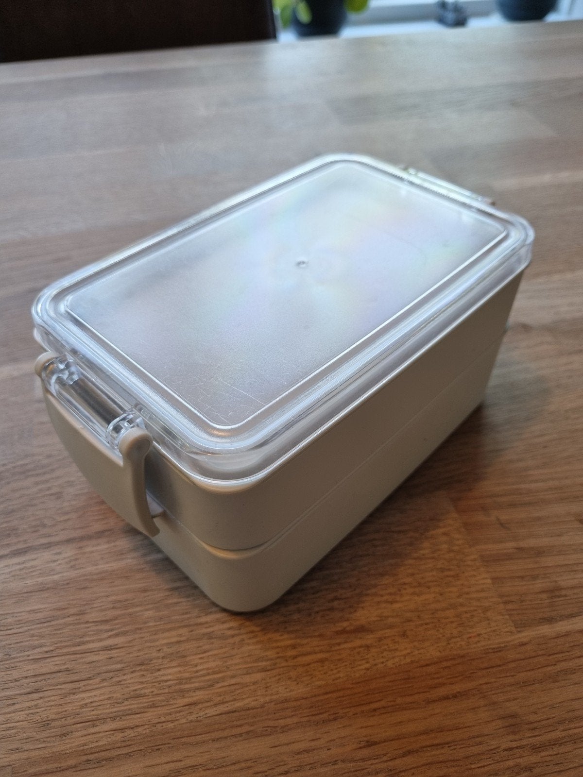broodbakje/lunchbox, Broodtrommel, Ophalen of Verzenden, Gebruikt, Grijs