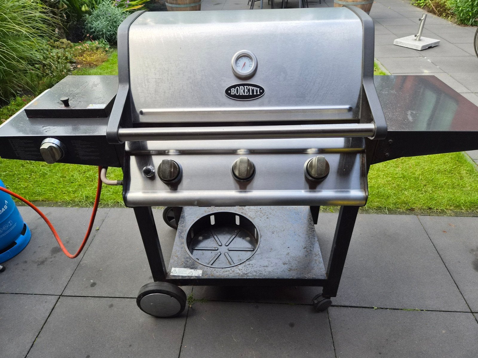 Boretti gasbarbecue met zijbrander, Ophalen, Gebruikt, Boretti