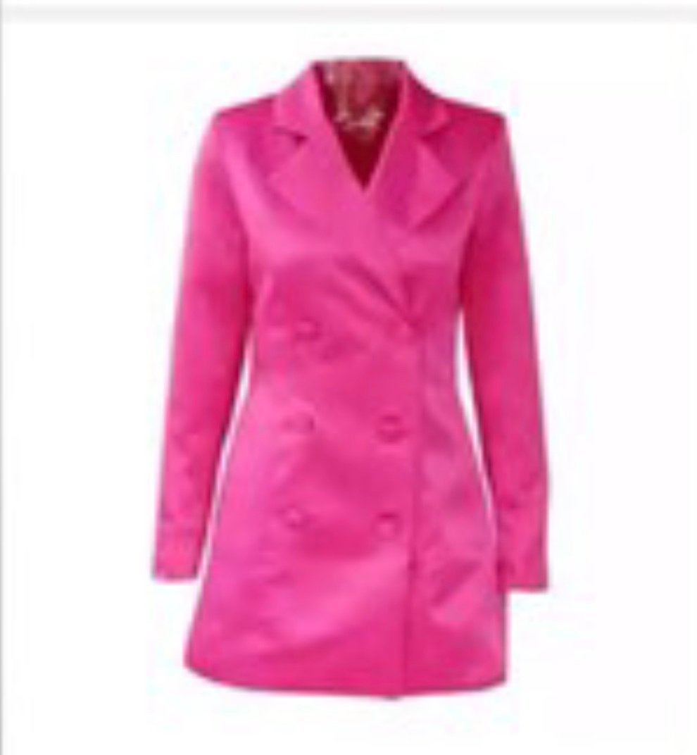 Colbertjurk van Monciel (Maxime Meiland) NIEUW, Kleding | Dames, Jurken, Ophalen of Verzenden, Nieuw, Roze, Boven de knie