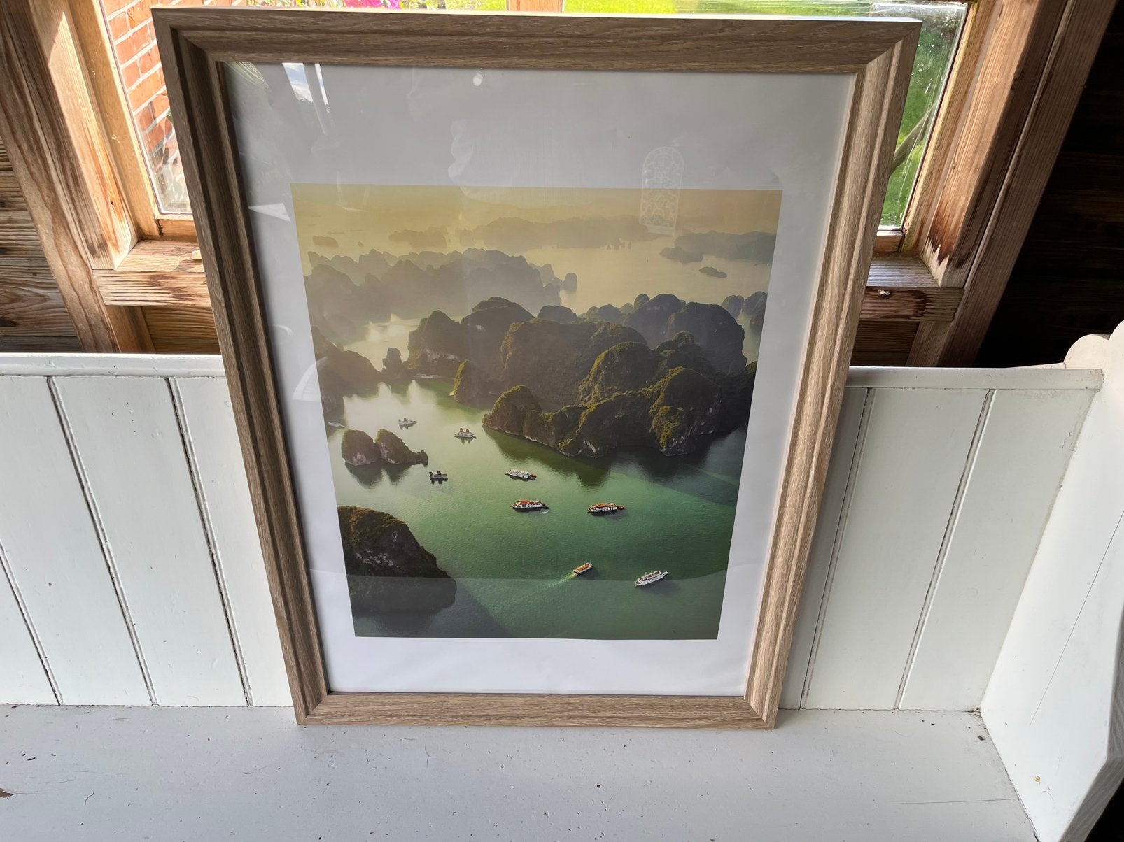 Adembenemend Luchtgezicht van de Ha Long- baai in Vietnam, Ophalen of Verzenden, Print