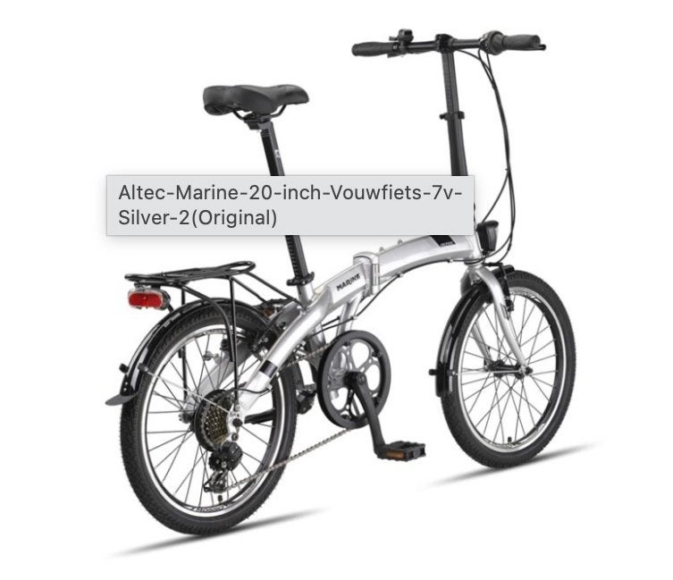 VOUW FIETS ALTEC MARINE GRIJS, Overige merken, 20 inch of meer, Versnellingen, Ophalen of Verzenden