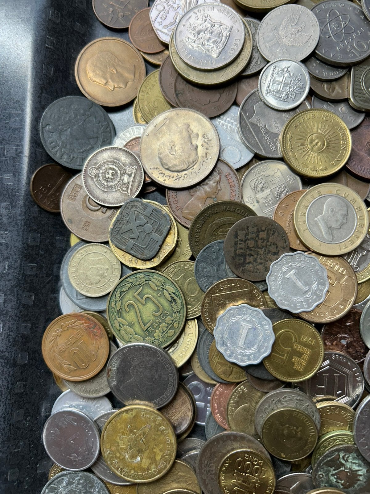 2,6 kg aan wereldmunten, Verzenden, Buitenland, Munten