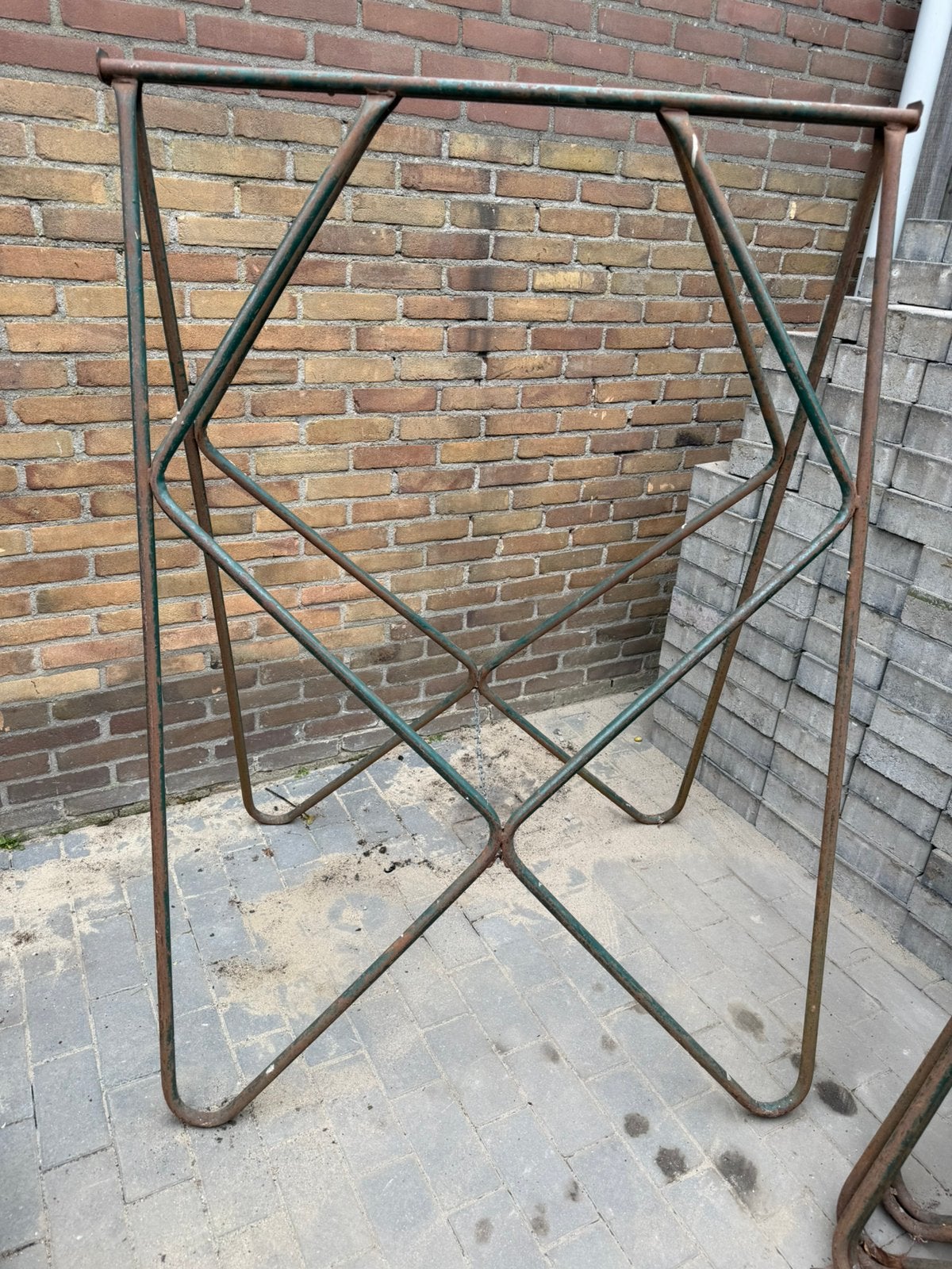 4 schragen, hoogte 155 breedte 110, Ophalen, Gebruikt, Overige typen, Minder dan 2 meter