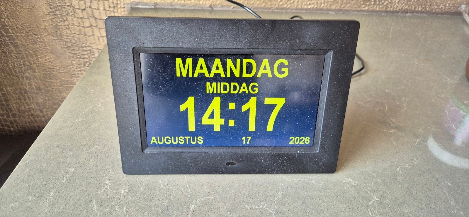 Dementie Klok - Digitale Kalender Dag Klok, Ophalen of Verzenden