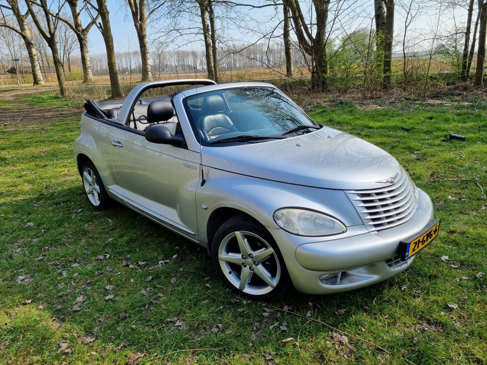 Chrysler PT Cruiser 2.4 I 16V Turbo Cabrio 2004 Grijs, Auto's, Voorwielaandrijving, 450 kg, 4 cilinders, Cabriolet