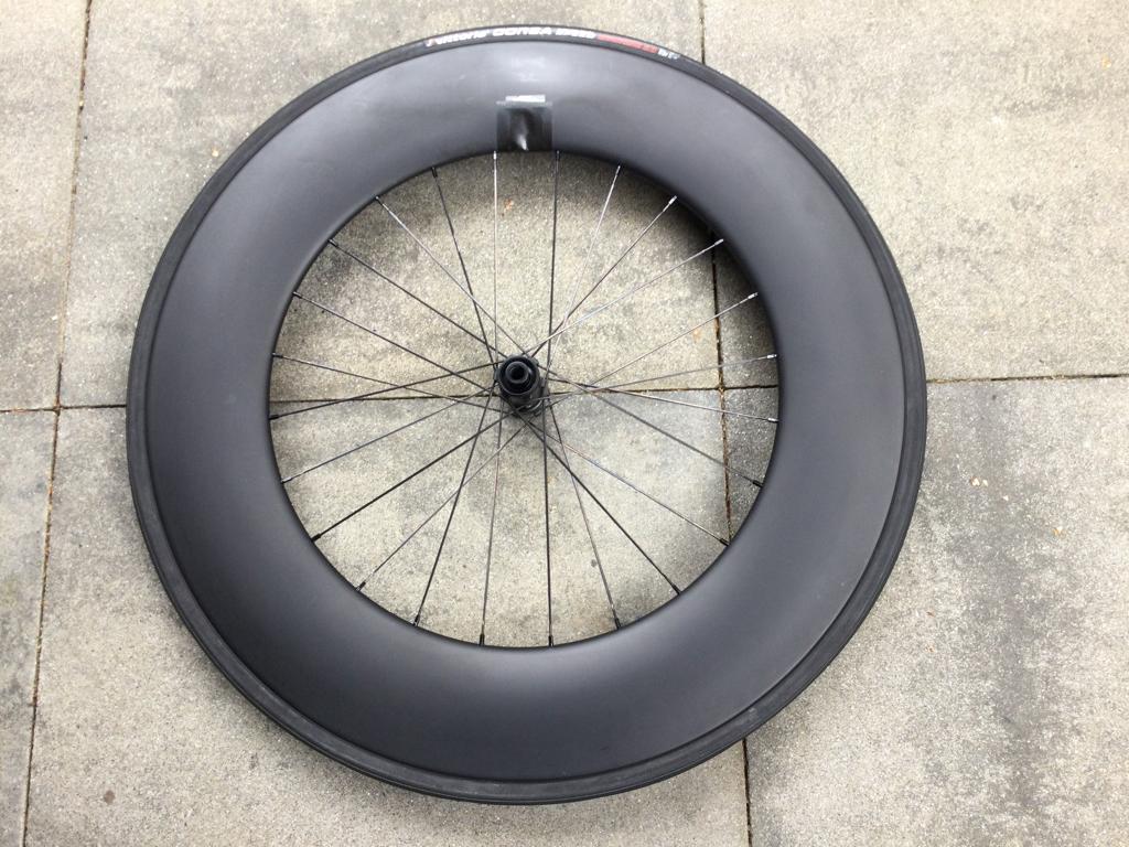 Aerocoach tubeless voorwiel, Fietsen en Brommers, Fietsonderdelen, Gebruikt, Overige typen, Racefiets, Carbon