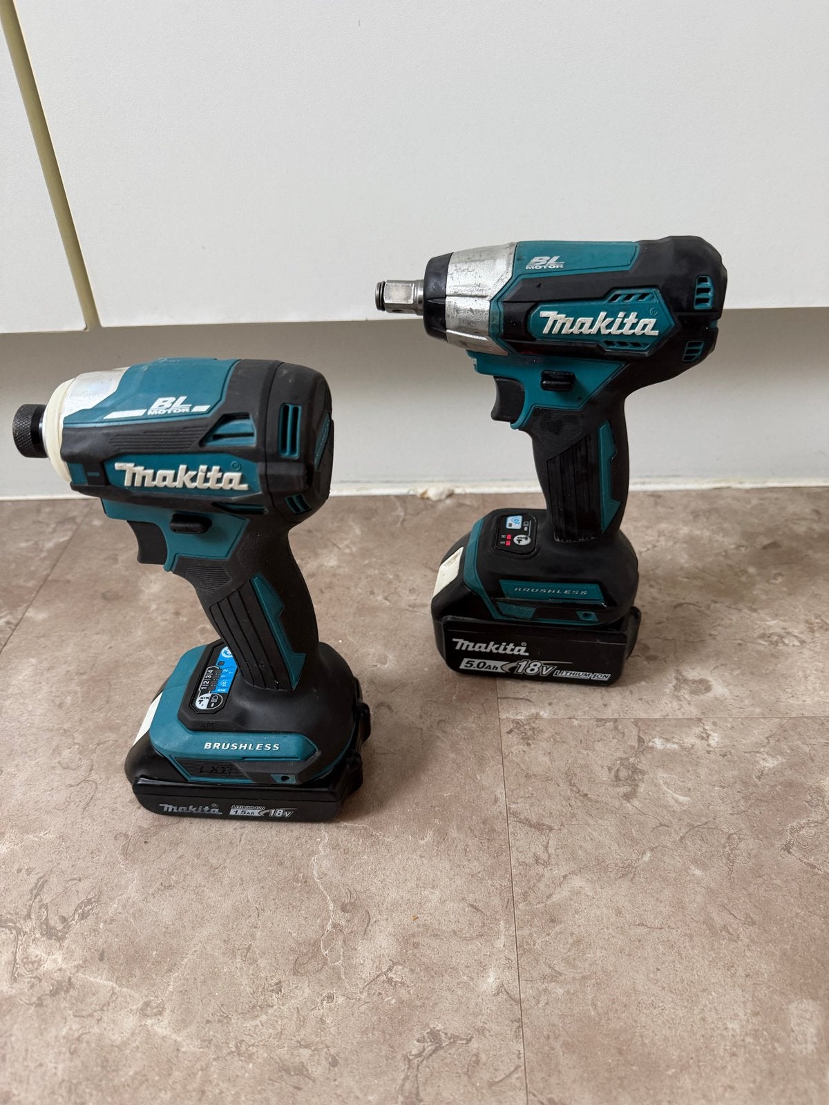 Makita DTW181 Accu Slagmoersleutel en DTD172 Slagschroevendr, Variabele snelheid, Ophalen of Verzenden, Boor- en Schroefmachine