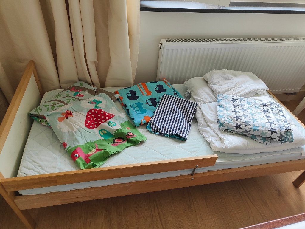 Peuterbed, Kinderen en Baby's, Gebruikt, 70 tot 85 cm, 160 tot 180 cm, Ophalen