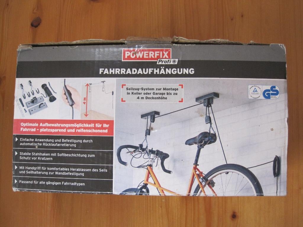 Powerfix fietsophanging met montage en veiligheidsinstructie, Doe-het-zelf en Verbouw, Ophalen of Verzenden, Nieuw