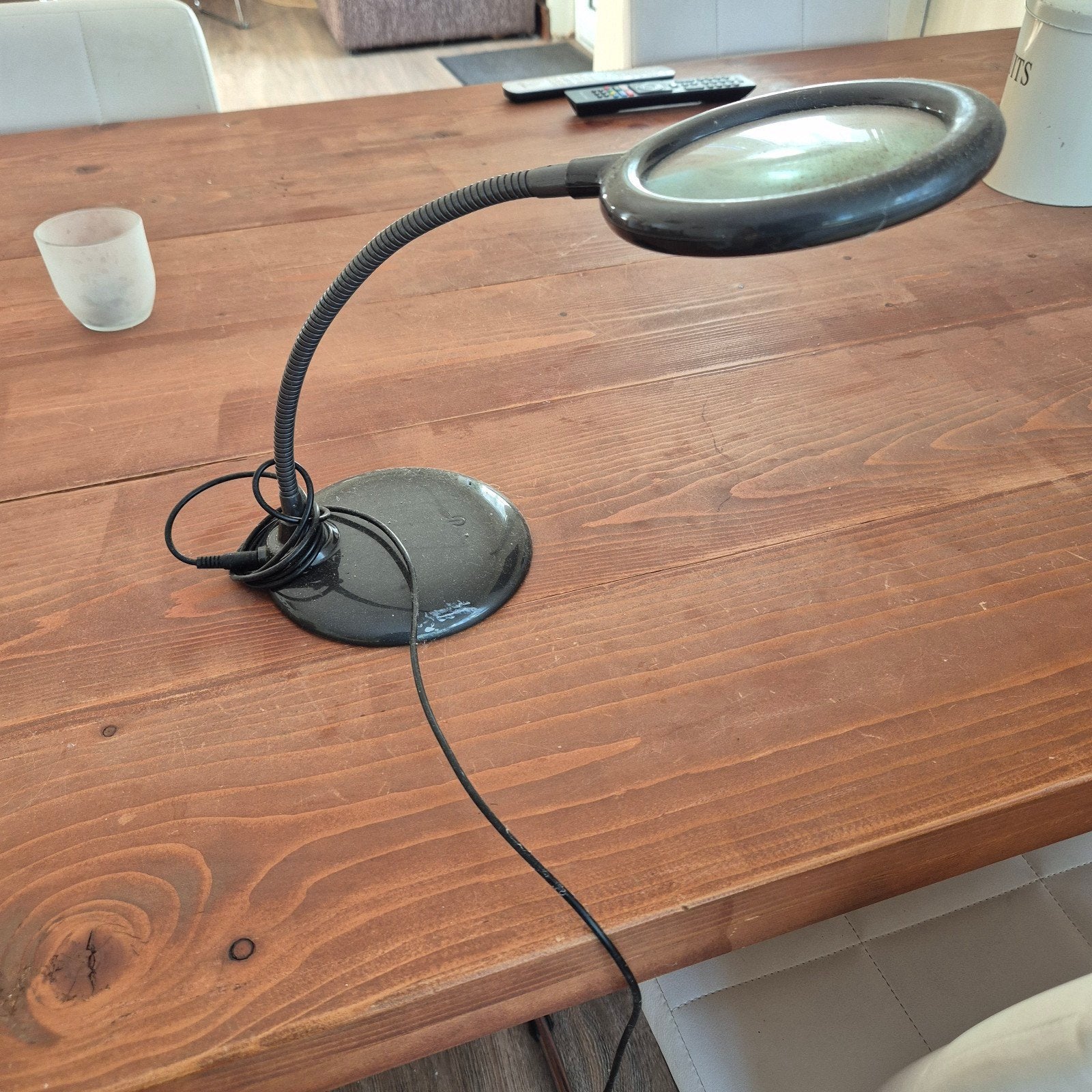 Flexibele Loeplamp met Verlichting, Hobby en Vrije tijd, Ophalen of Verzenden, Gebruikt, Loeplamp
