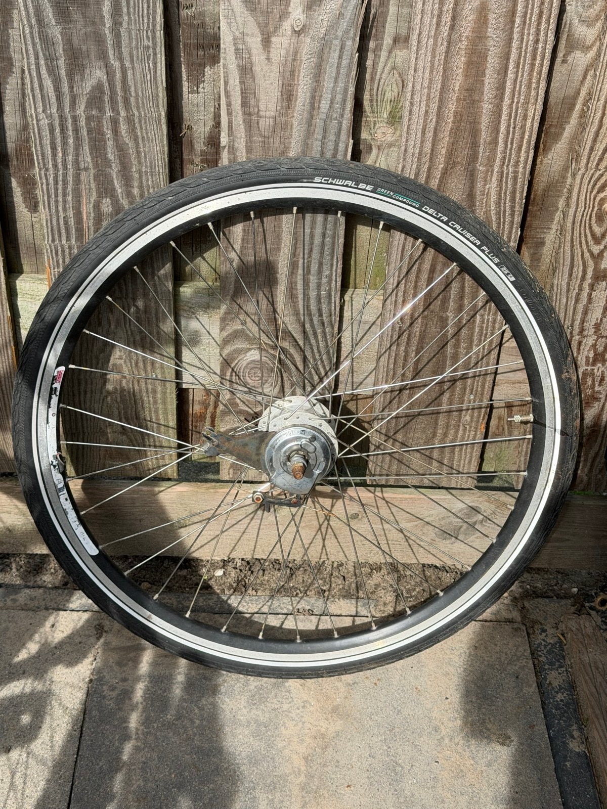 Achterwiel 28 inch Shimano Nexus 7 versnellingen, Fietsen en Brommers, Fietsonderdelen, Ophalen of Verzenden, Gebruikt, Wiel