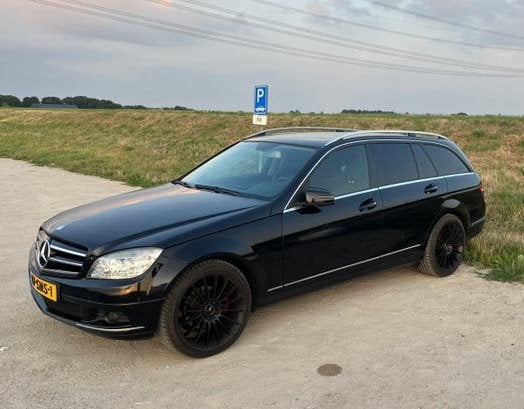 Mercedes C180 CGI Estate AMG Avantgarde Automaat 162.000 km, Auto's, Mercedes-Benz, Achterwielaandrijving, 1800 kg, 1796 cc, Zwart