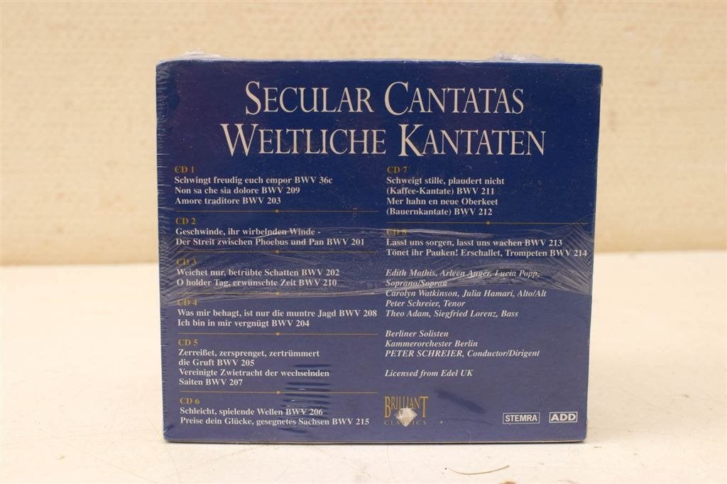 8 Delige cd set van Bach Edition Secular Cantatas Weltliche, Ophalen of Verzenden, Gebruikt
