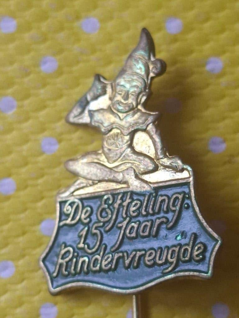 Vintage Efteling 15 Jaar Kindervreugde Speldje, Verzamelen, Ophalen of Verzenden, Gebruikt, Merk, Speldje of Pin