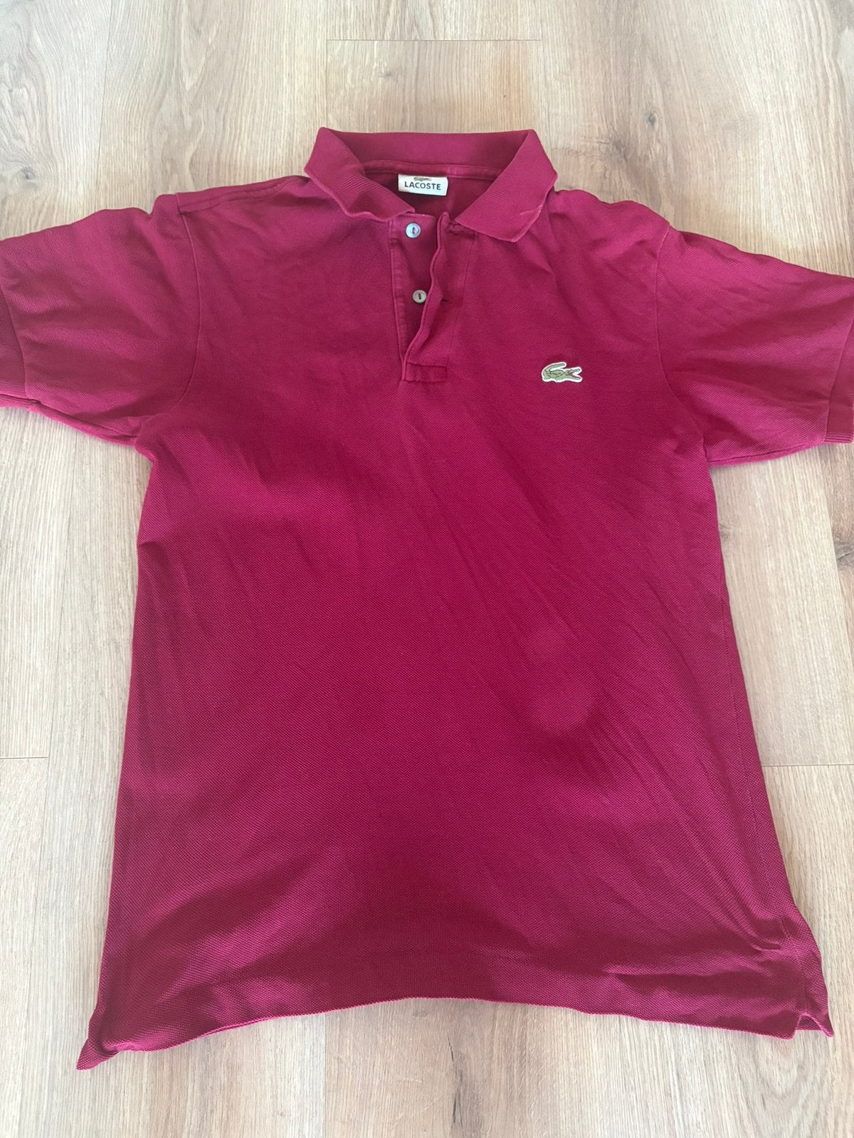 Lacoste polo, Kleding | Heren, Ophalen of Verzenden, Gedragen, Maat 46 (S) of kleiner, Rood