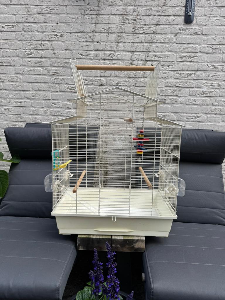 Vogelkooi te koop, Dieren en Toebehoren, Vogels | Hokken en Kooien, Ophalen, Gebruikt, Metaal, Vogelkooi