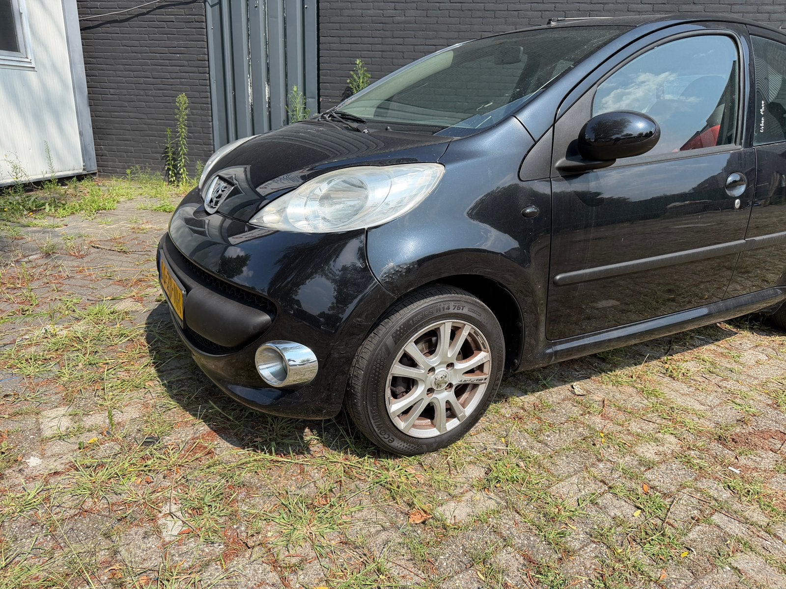 Peugeot 107 1.0 12V 5DR 2007 Zwart Airco/elek-ramen/APK, Voorwielaandrijving, 4 stoelen, Origineel Nederlands, Bedrijf