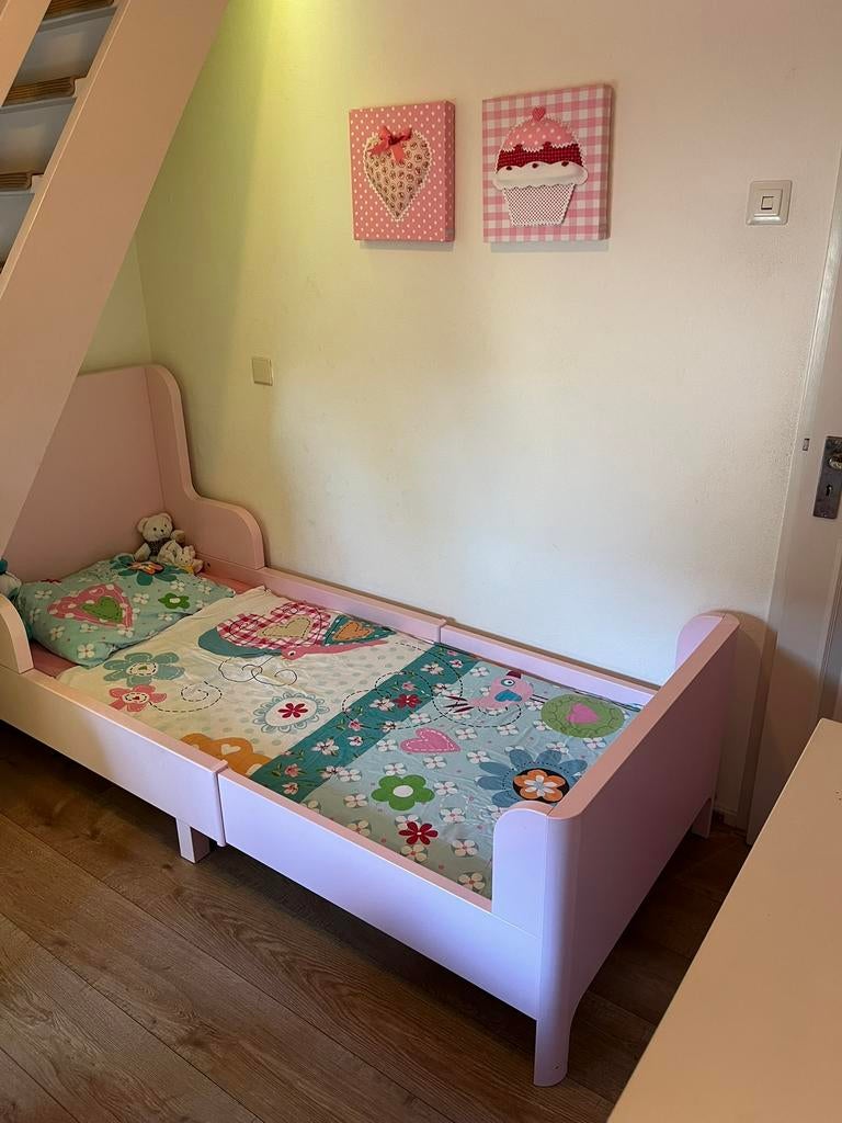 Meegroeibed Busunge met lattenbodem, Ophalen, Gebruikt, 70 tot 85 cm, Lattenbodem