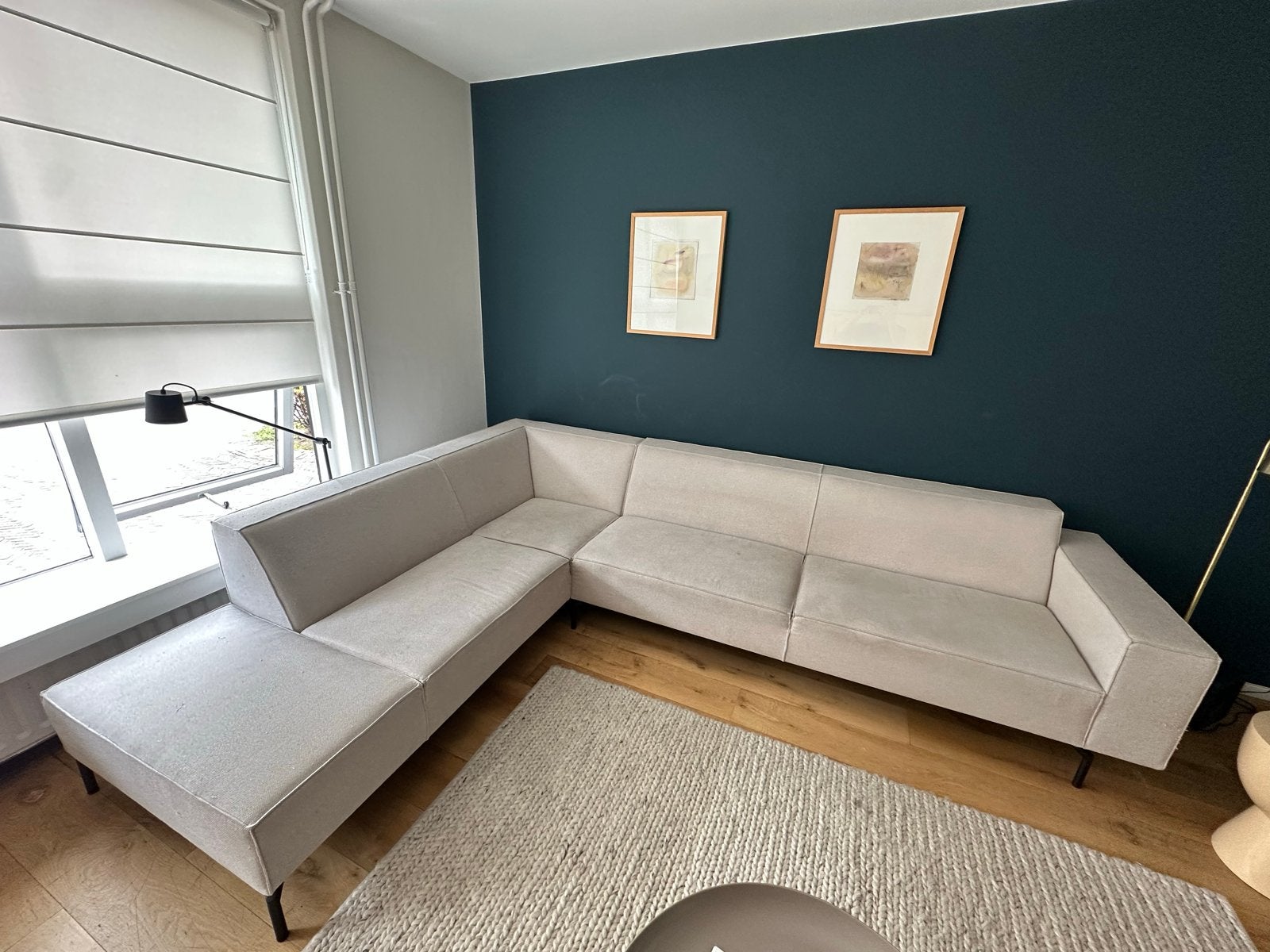 MOET WEG! Comfortabele hoekbank By SIDDE, Huis en Inrichting, Banken | Bankstellen, Ophalen, Gebruikt, Hoekbank, 300 cm of meer