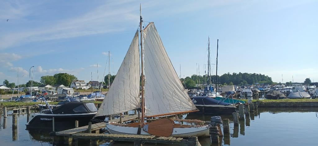 unieke zeilboot Friese platbodem - Tjotter, Ophalen, Gebruikt, Dekzeil, Tjotter