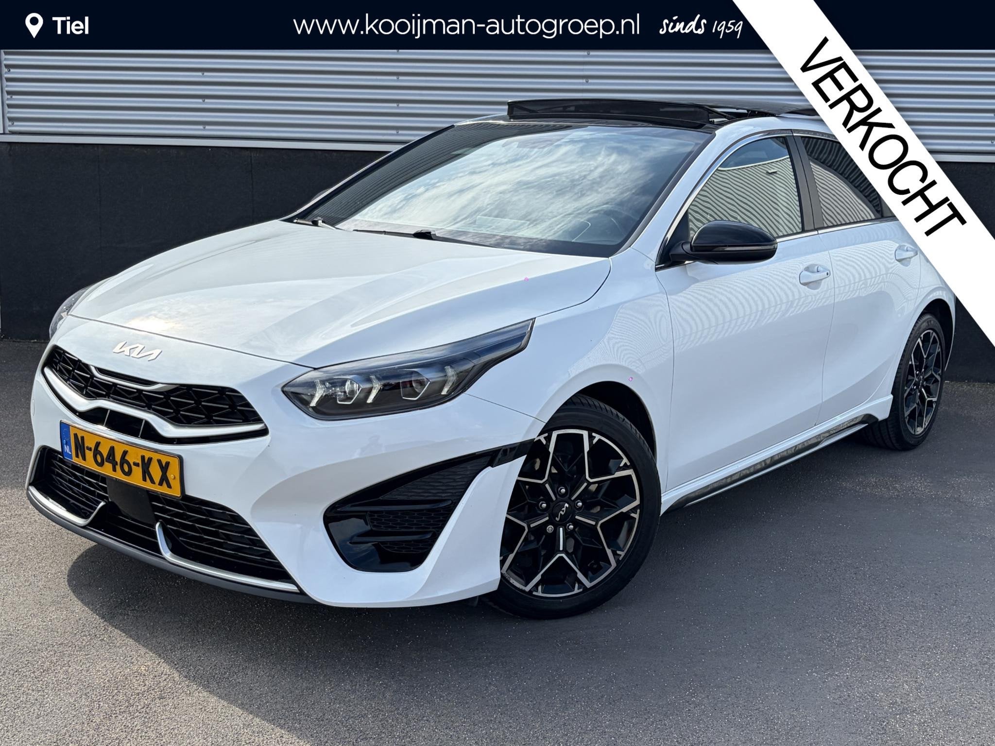 Kia Ceed 1.0 T-GDi GT-Line Schuif/kanteldak, Nieuw logo! Sto, Auto's, Voorwielaandrijving, Dealer onderhouden, Gebruikt, Euro 6