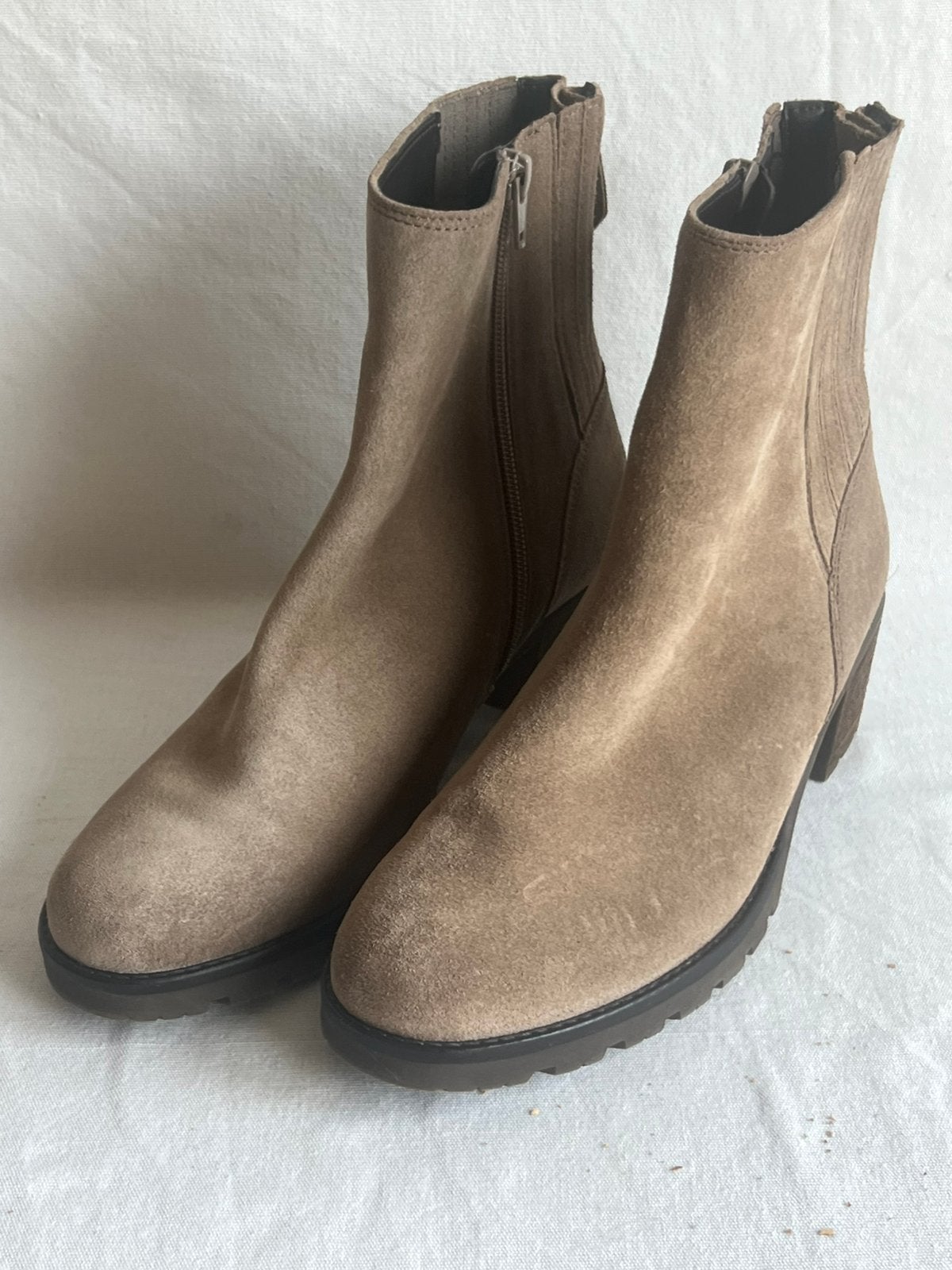 Gabor enkellaarsjes plateauzool (Farro) maat 6,5 (40) beige, Ophalen of Verzenden, Zo goed als nieuw, Beige