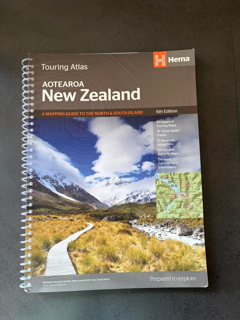 HEMA Reis/Tour atlas Nieuw Zeeland, Overige merken, Nieuw, Reisgids of -boek, Australië en Nieuw-Zeeland