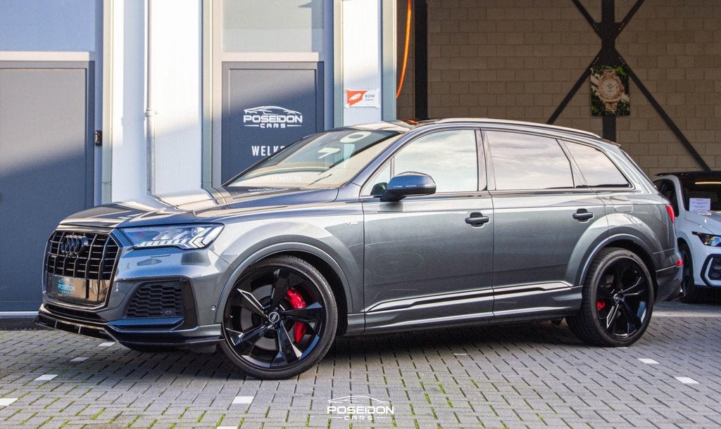 Audi Q7 55 TFSI e Quattro 3 X S-LINE | PANO | RS-STOELEN | B, Automaat, Gebruikt, 2995 cc, 340 pk