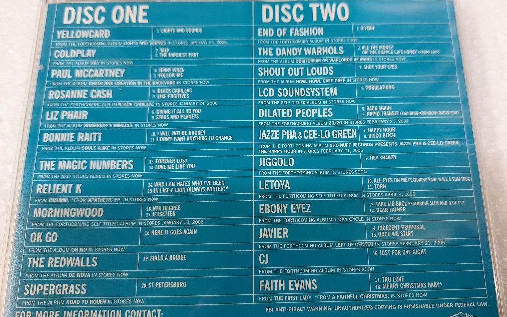 Paul McCartney Coldplay PROMO USA 2-CD Supergrass Beatles, Ophalen of Verzenden, Nieuw in verpakking, Pop, Eerste persing