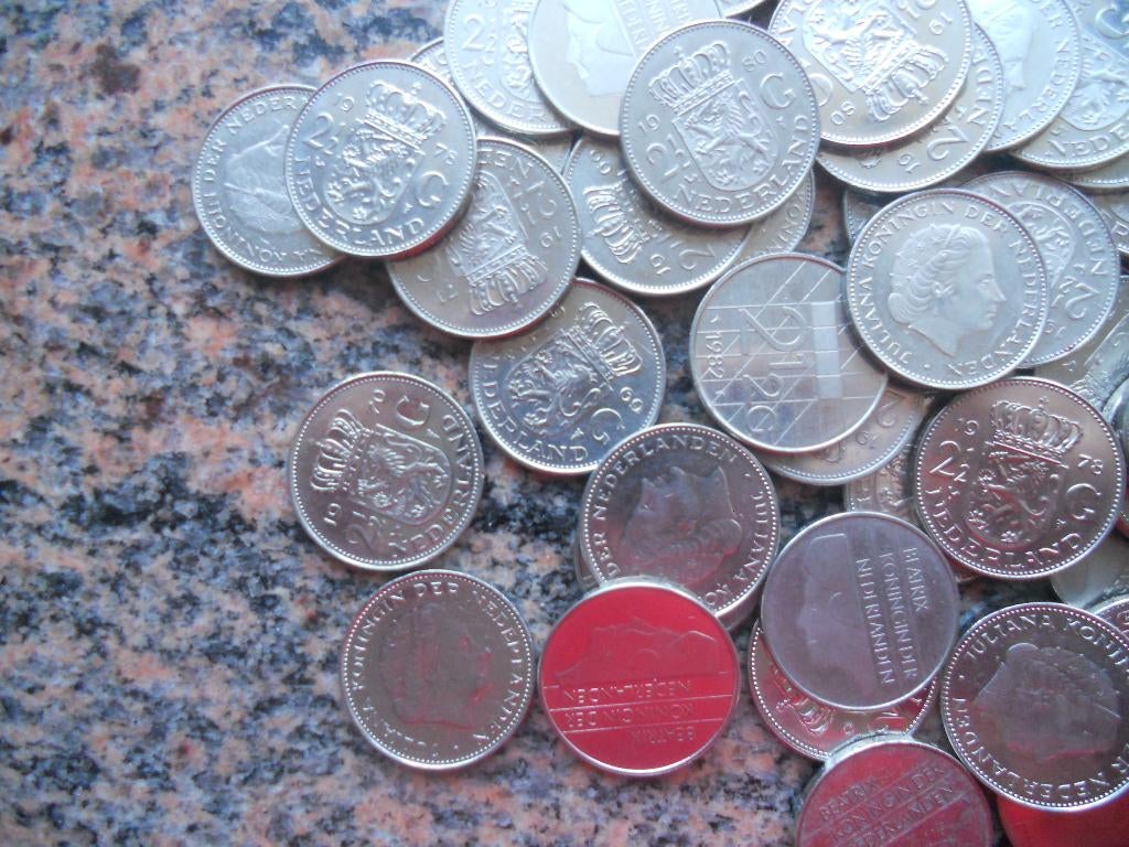 Rijksdaalders Koningin Juliana en Koningin Beatrix, Ophalen of Verzenden, Koningin Juliana, 2½ gulden, Losse munt