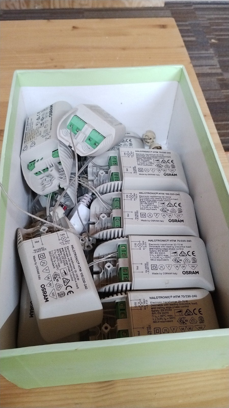 15 Osram Halotronic HTM 70/230-240 transformators, Ophalen of Verzenden, Gebruikt, Overige merken, Overige typen