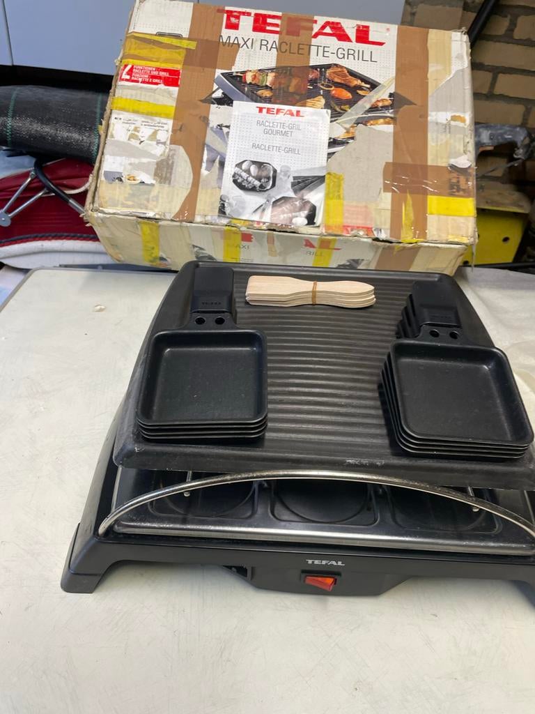 Tefal Raclette-Grill / Gourmet-Steingrill-Raclette, Ophalen, Gebruikt, 4 t/m 7 personen