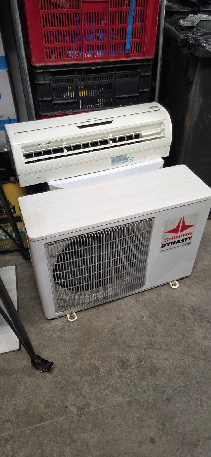 Goed werkende Shining Dynasty split airco, Ophalen, Gebruikt, Minder dan 60 m³, 3 snelheden of meer