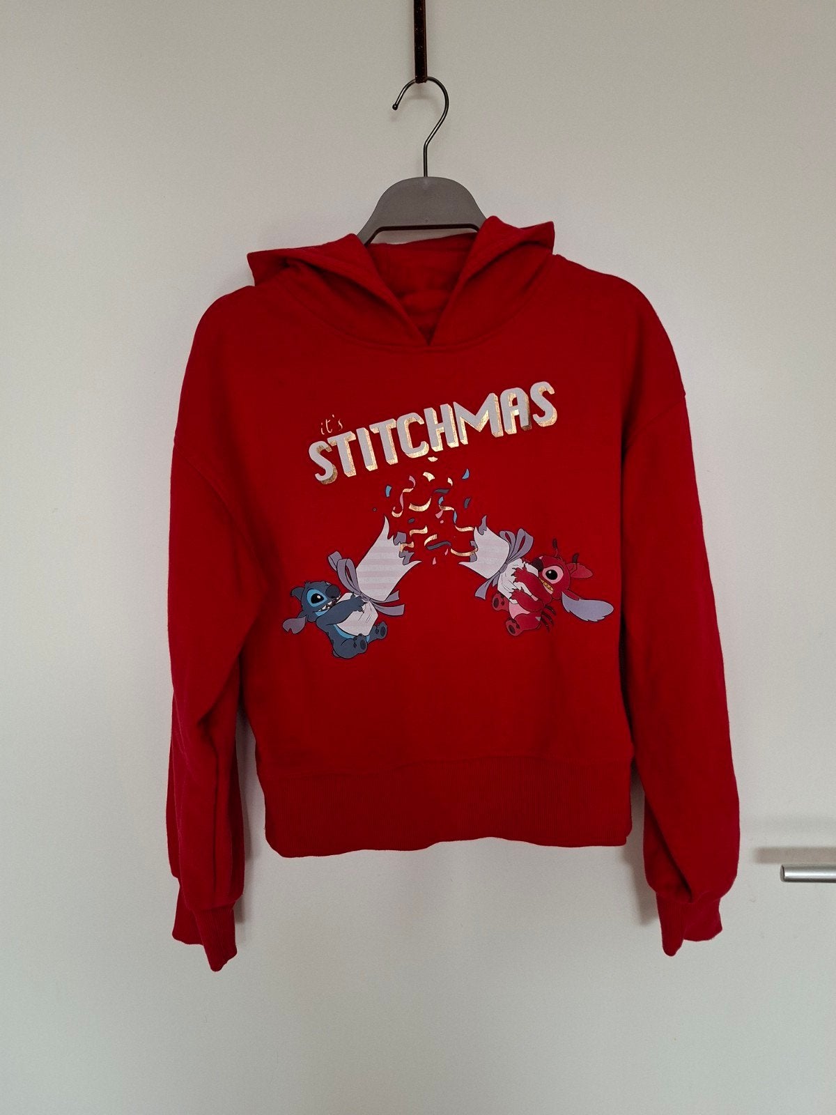 Disney Stitch capuchon sweater maat 152 z.g.a.n., Disney, Meisje, Trui of Vest, Ophalen of Verzenden