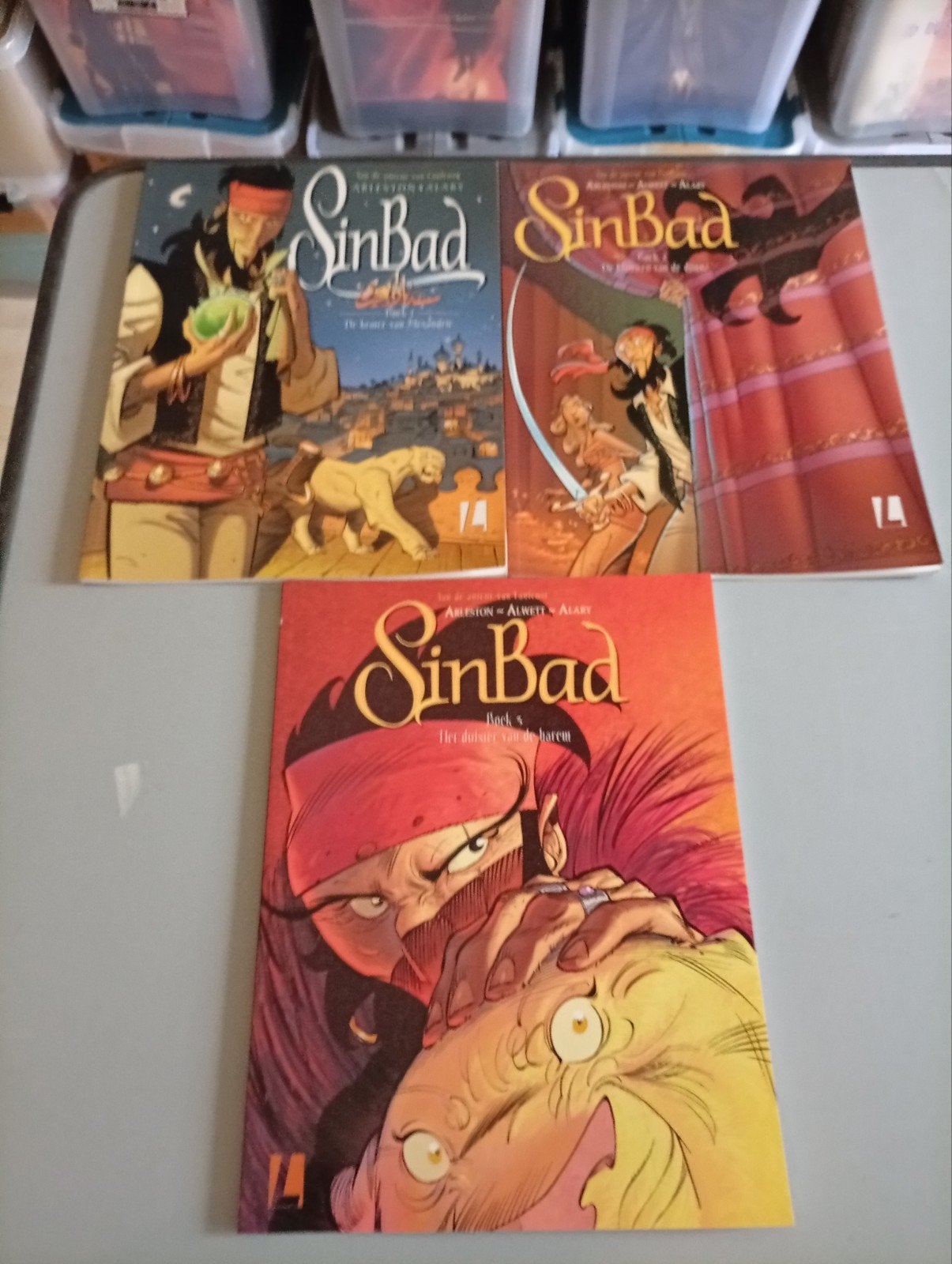mooie nieuwe 3 delige serie van Sinbad, Boeken, Complete serie of reeks, Ophalen of Verzenden, Nieuw