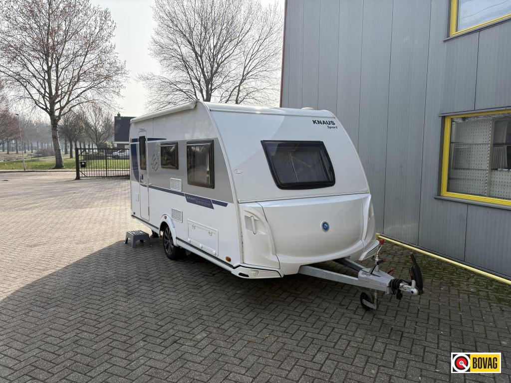 Knaus Sport Silver Selection 420 QD Zakluifel, mover, fietse, Caravans en Kamperen, Caravans, Dwarsbed, Bedrijf, Treinzit, Tot en met 3