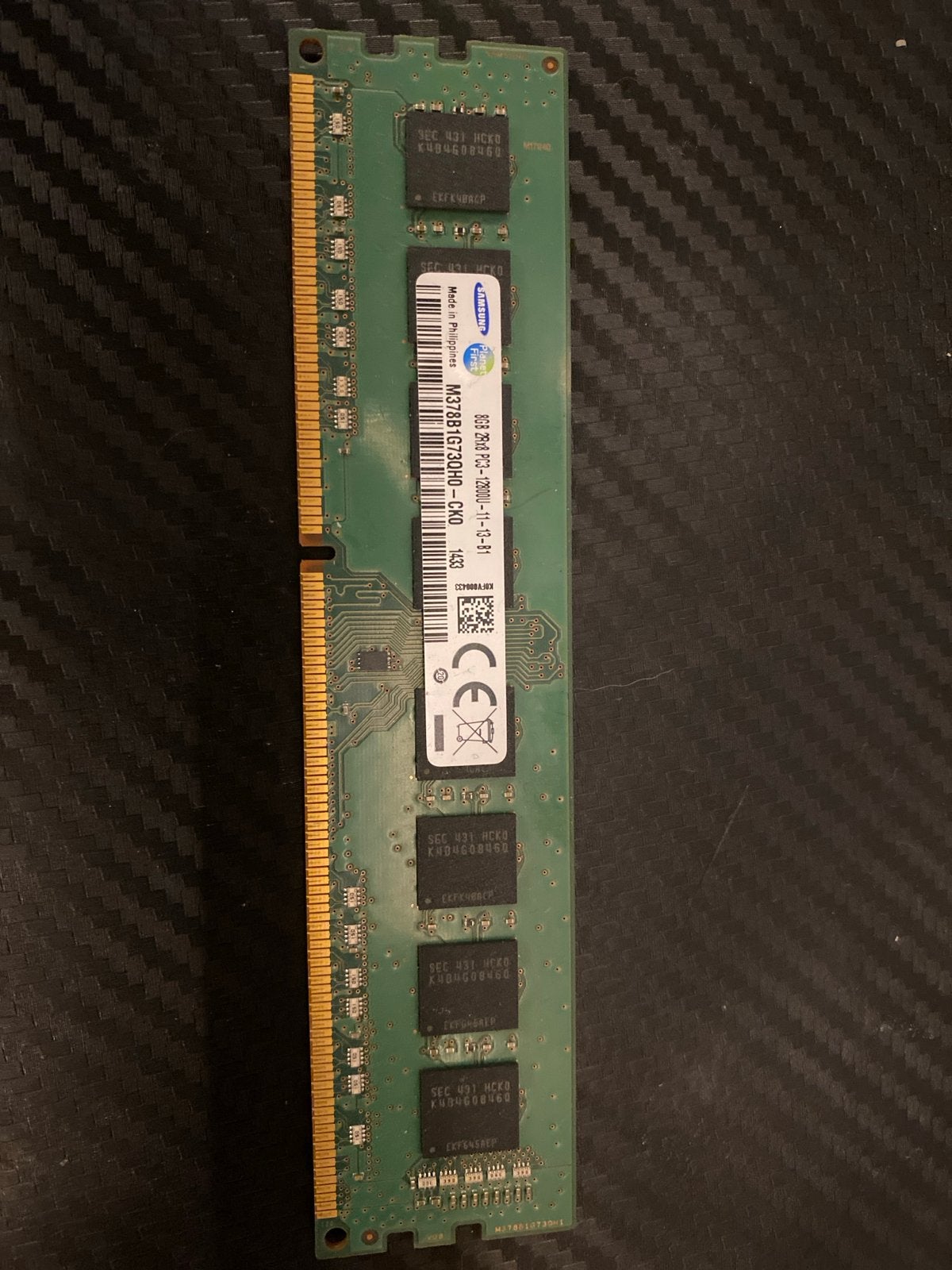 Samsung 8GB DDR3 RAM PC3-12800U-11-13-B1, Gebruikt, Server, 8 GB, DDR3