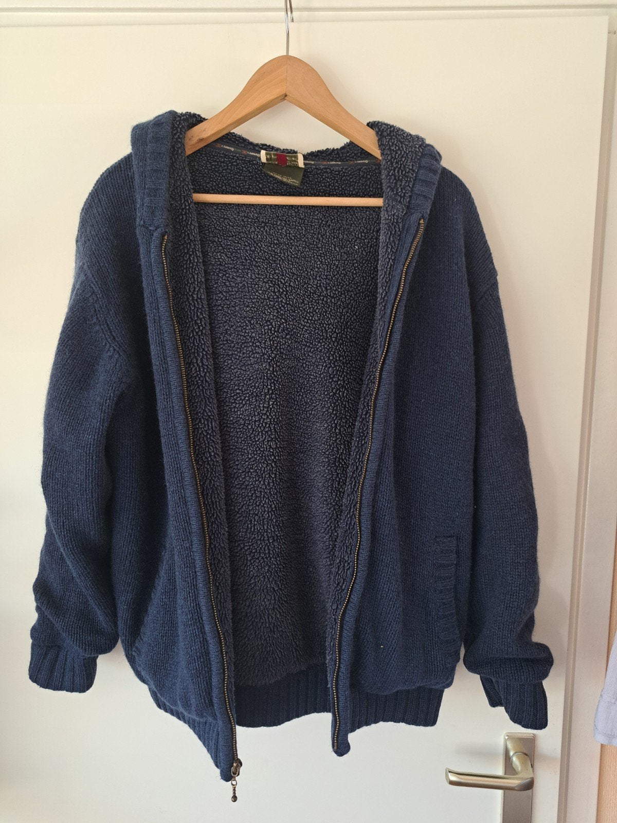 Carraig Donn wollen vest met capuchon en teddy voering, Carraig Donn, Ophalen of Verzenden, Zo goed als nieuw, Maat 48/50 (M)