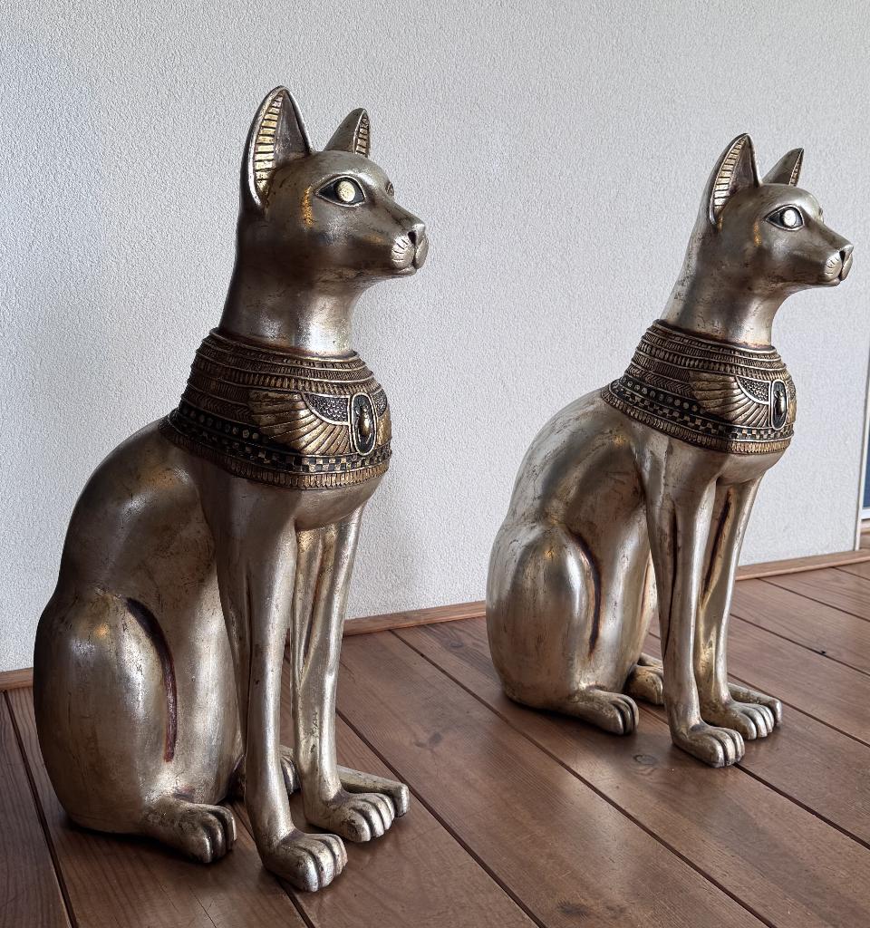 Beelden Egyptische katten (bastet), Ophalen, Gebruikt, Kunststof