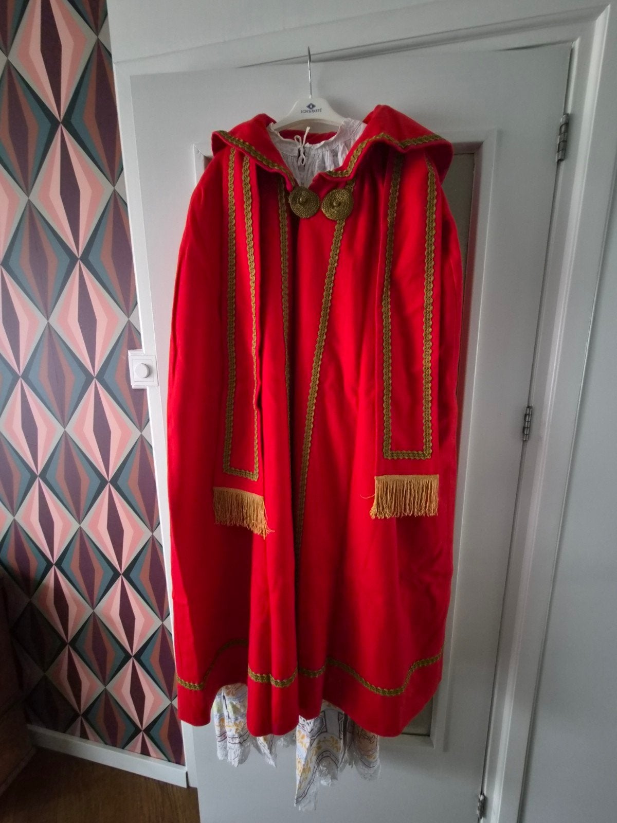 Uniek handgemaakt Sinterklaas pak - Vintage, Ophalen of Verzenden