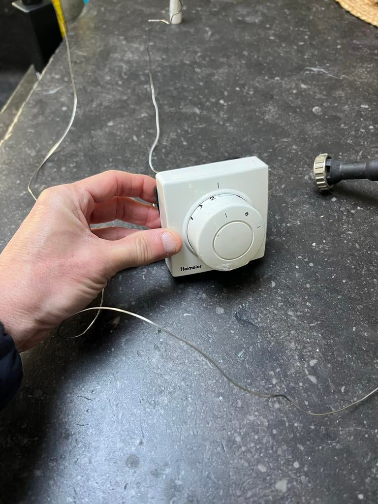 Heimeier radiatorthermostaatknop - Afstandsbediening, Ophalen of Verzenden, Slimme thermostaat, Gebruikt