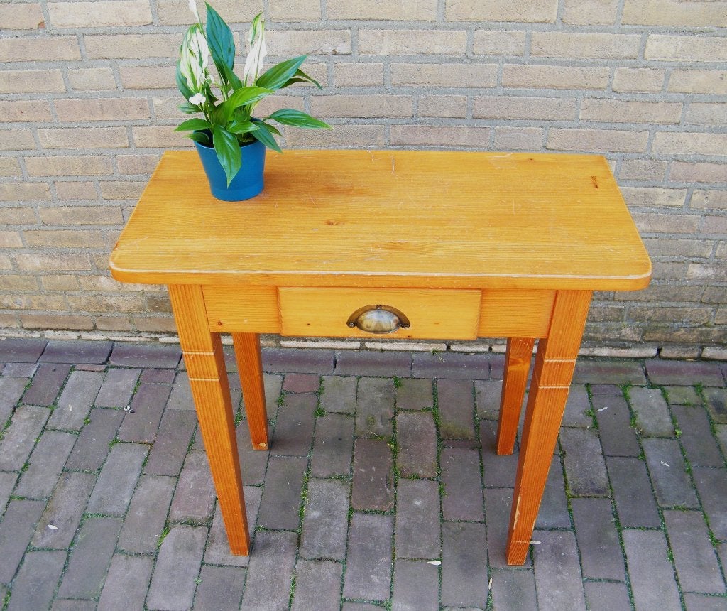 Wandtafel 75x35x75 hoog, Ophalen, Gebruikt, 25 tot 50 cm, Rechthoekig