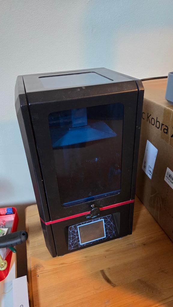 Anycubic Photon LCD 3D printer met veel resin, Computers en Software, 3D Printers, Ophalen, Gebruikt, Resin/Hars, Anycubic