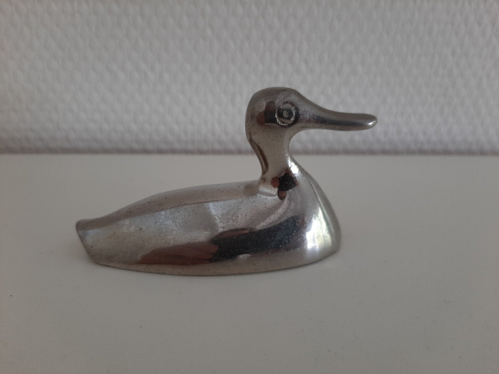 metalen eend, Antiek en Kunst, Kunst | Beelden en Houtsnijwerken, Ophalen of Verzenden