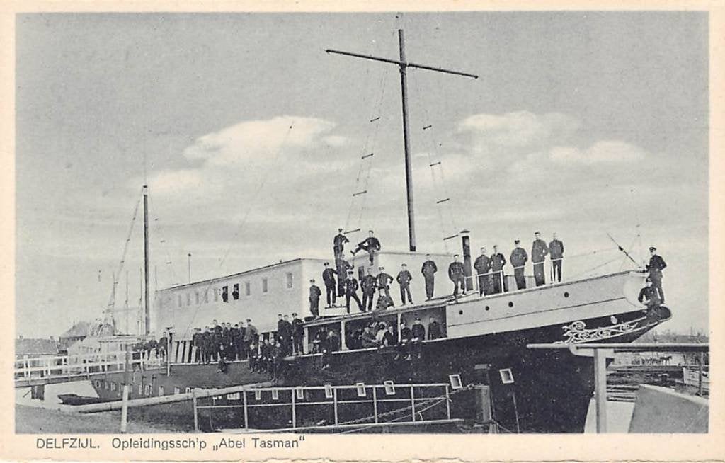 Delfzijl Opleidings schip Abel Tasman Mariniers Marine, Ophalen of Verzenden, Voor 1920, Ongelopen, Groningen