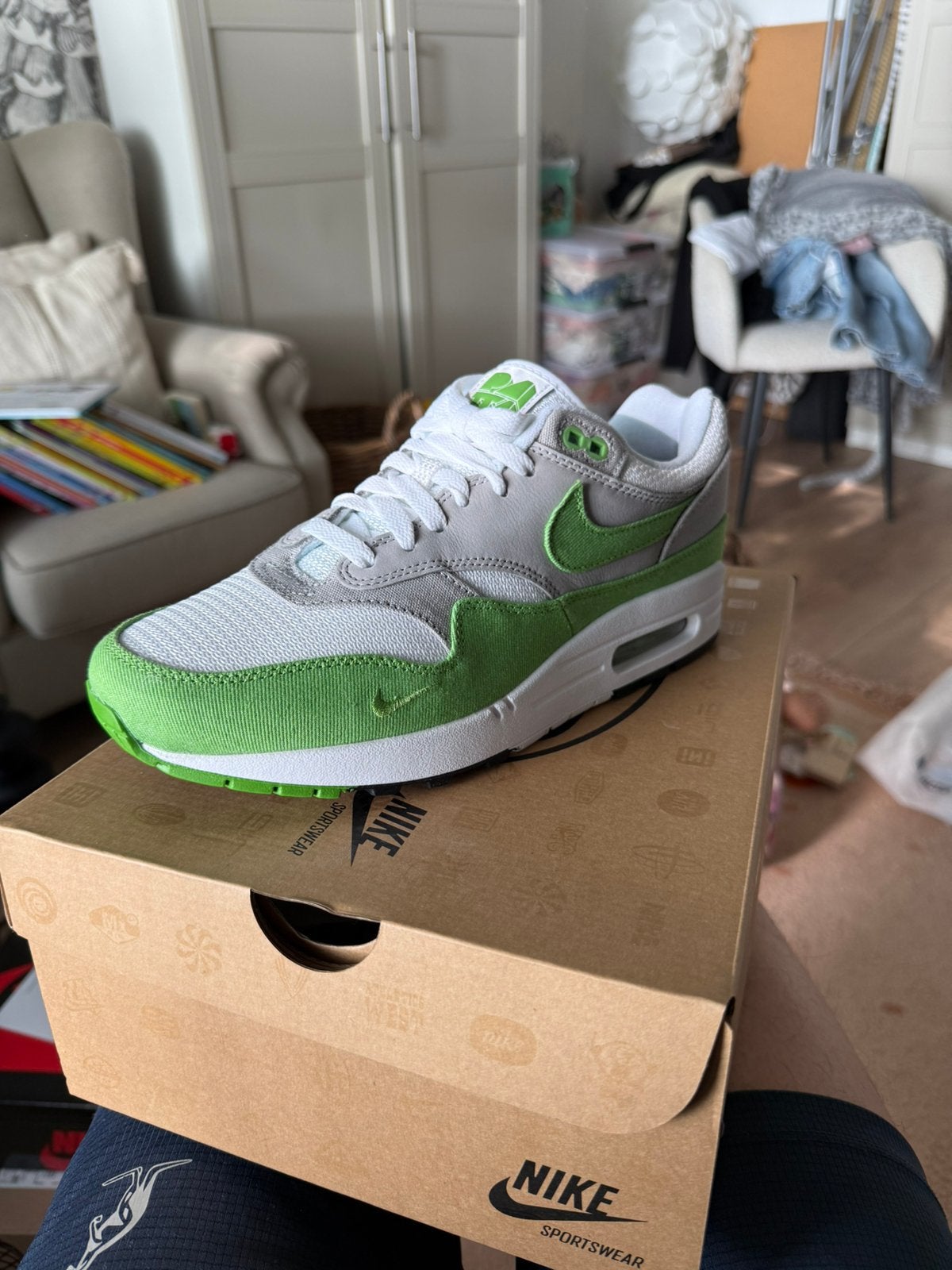 Air max 1 patta chlorofyl, Ophalen of Verzenden, Nieuw, Overige kleuren, Sneakers of Gympen