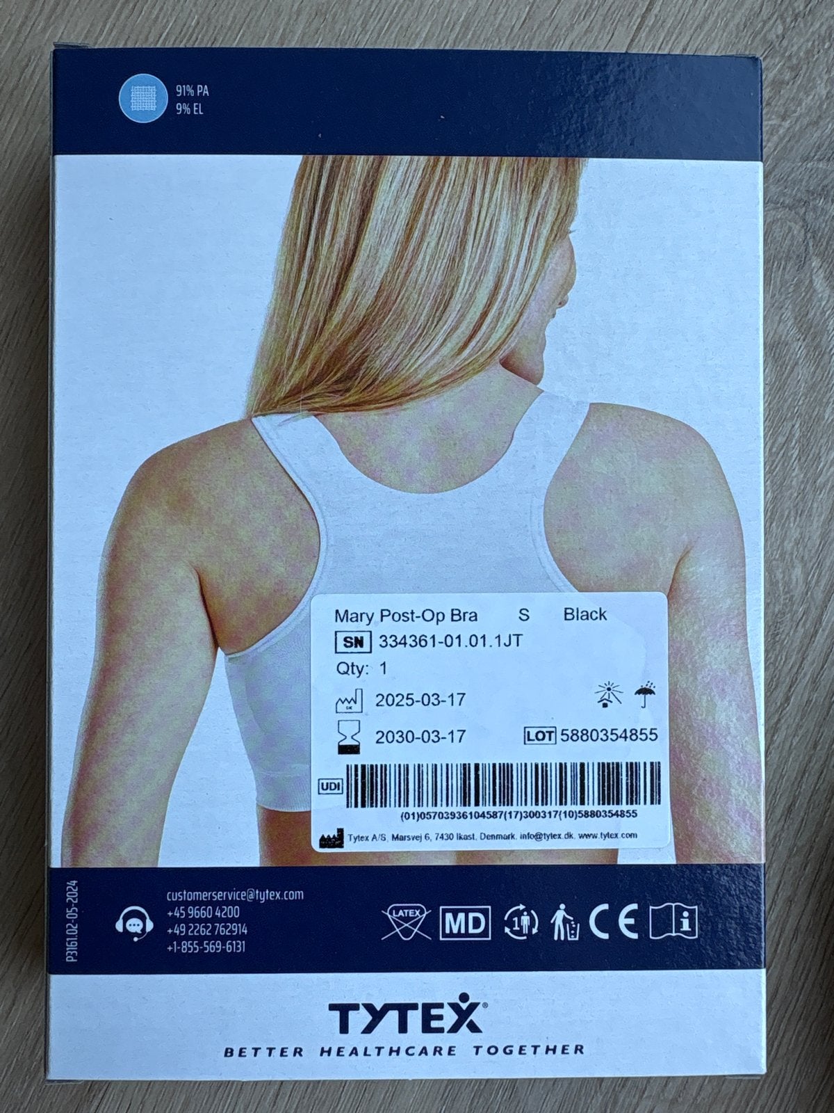 Nieuwe Carefix Mary Post-Op BH - Maat S Zwart, Ophalen of Verzenden, Zwart, BH