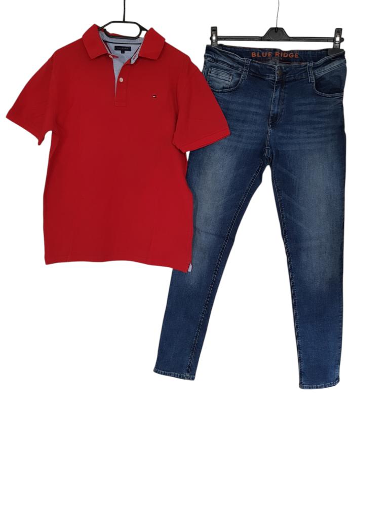 NIEUWE blauwe BLUE RIDGE stretch jeans regular fit mt 176., Kinderen en Baby's, Kinderkleding | Maat 176, Broek, Verzenden, Nieuw