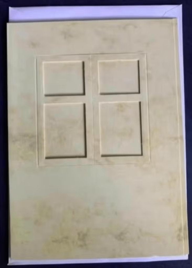 2x passe partout, passepartout kaart; geel gemeleerd; raam, Ophalen of Verzenden, Nieuw, Overige thema's, Blanco kaart of Basiskaart